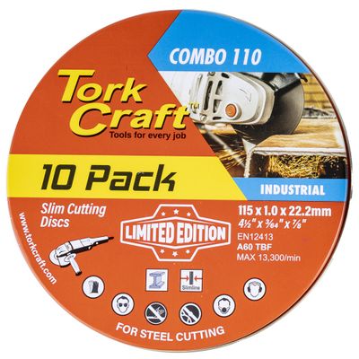 Cutting Disc Ind. Metal 115 X 1.0 X 22.2 Mm 10pce Tin Case